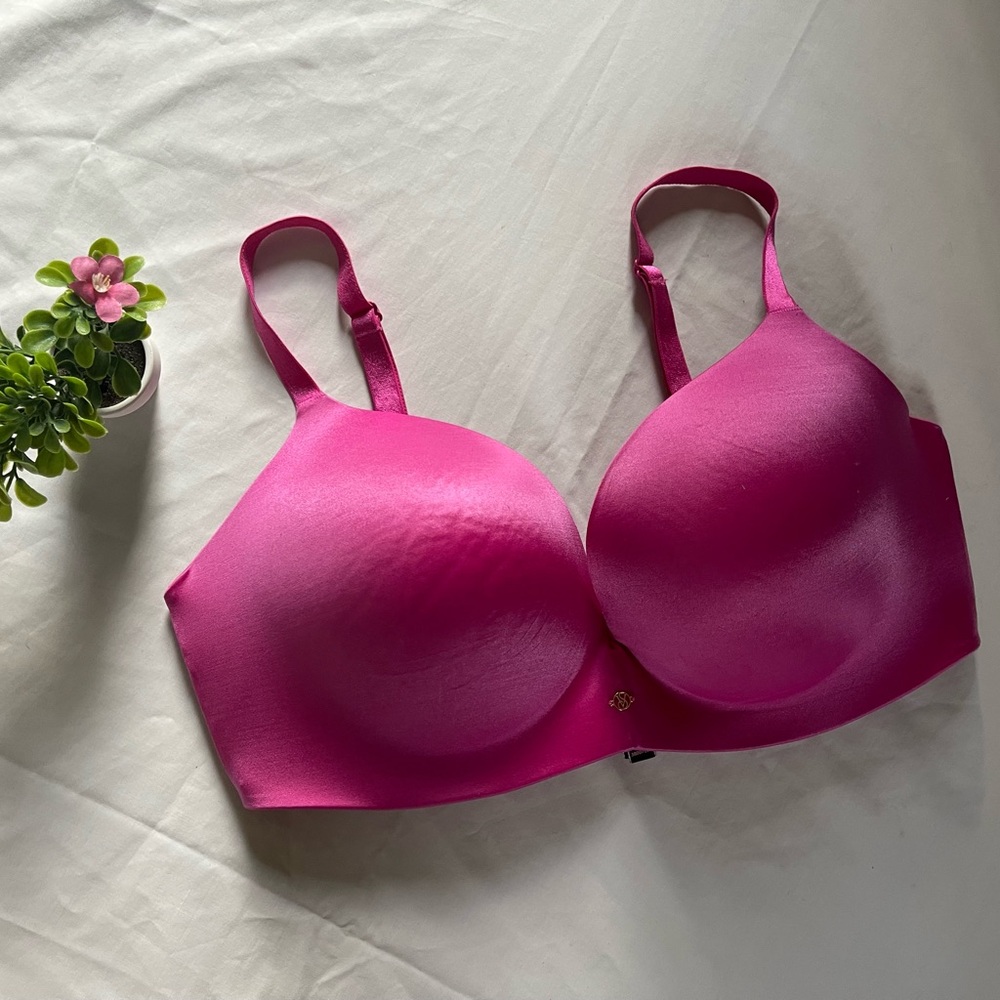 Victoria's Secret Padded Support  Fuchsia Bra 38DD